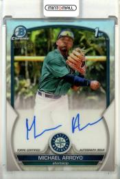 2023 Bowman Michael Arroyo Chrome Prospect Autographs Refractors【367/499】 Seattle Mariners
