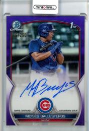 2023 Bowman Moises Ballesteros Chrome Prospect Autographs Purple Refractors【096/250】 Chicago Cubs