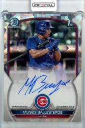 2023 Bowman Moises Ballesteros Chrome Prospect Autographs Atomic Refractors【066/100】 Chicago Cubs