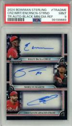 2024 Bowman Sterling Elly De La Cruz/Noelvi Marte/Christian Encarnacion-Strand Triple Refractor Autographs【01/10】 Cincinatti Reds