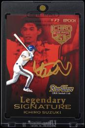 2020 EPOCH #51 Ichiro Suzuki ORIX Blue Wave Super Luxury Baseball Card Collection LSR-01 Ichiro Legendary Signature Parallel【1/2】