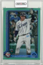 2025 TOPPS NPB CHROME 渡部聖弥 Base Aqua Refractor Parallel【145/199】
