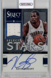 2012-13 Panini Select  Kevin Durant Select Stars Jersey Autographs #1 145/199