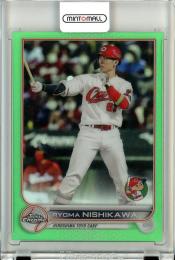 2022 TOPPS CHROME NPB ベースボールカード 広島東洋カープ 西川龍馬 Green Refractor 58/99