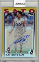 2025 TOPPS Jリーグ フラッグシップ 佐藤龍之介 直筆サイン#A-RSO【41/50】 ファジアーノ岡山