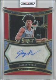 2024-25Panini Select Jaylen Wells Rookie Signatures Red #13【67/99】 Memphis Grizzlies