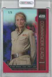 2023 Topps Finest Star Wars  Commander D'Acy Red Refractors(1stナンバー!) 1/5