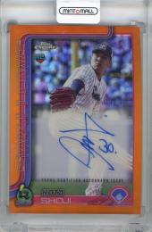 2025 Topps NPB Chrome 荘司宏太 直筆サインカード Orange (RC)【01/10 (1stナンバー)】 東京ヤクルトスワローズ