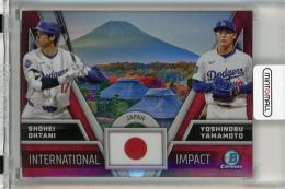 2024 Topps Bowman Chrome Shohei Ohtani / Yoshinobu Yamamoto International Impact #II1