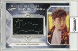 2023 Upper Deck Black Diamond James Bond Alan Cumming/Boris Grishenko Sparkling-Signatures