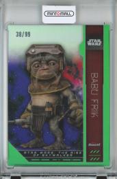 2023 Topps Finest Star Wars Cards  Babu Frik Base/Green/#FN-64 38/99