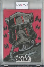 2017 Topps Star Wars Journey to the Last Jedi  Artist by Ibrahim Ozkan Sketch Card(1of1) 1/1