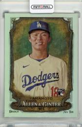 2024 Topps Allen and Ginter Yoshinobu Yamamoto Silver Portrait RC #201