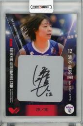 2018-19 V・プレミアリーグ 女子  清水眞衣 (PFU) 直筆サインカード 28/30