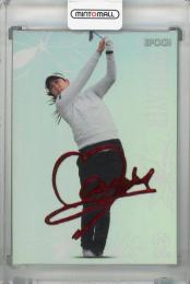 EPOCH 2023 JLPGA TOP PLAYERS  福田真未 デコモリシグネチャーカード ルビー(パラレル版) 05/10