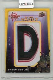 2022 UPPER DECK Spider-Man Into the Spider-Verse In the Vault Character Manufactured Patches Ultimate Gold #VCP8 Green Goblin 【5/10】《やや難あり》