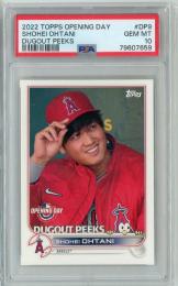 2022 Topps Opening Day Dugout Peeks #DP9 Shohei Ohtani 【PSA10】 Los Angeles Angels