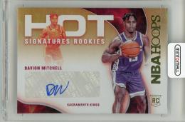 2021-22 Hoops Hot Signatures Rookies #35 Davion Mitchell Autographs Sacramento Kings