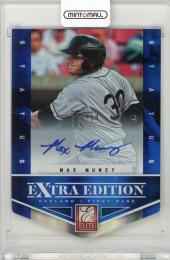 2012 Panini Elite Extra Edition Max Muncy Signature Status Blue【16/50】 Oakland Athretics