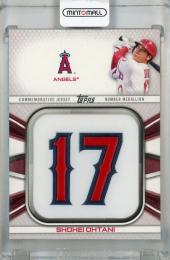 2022 Topps Series 1 Shohei Ohtani Player Jersey Number Medallion Commemorative Relics #JNM-SO ※へこみあり Los Angeles Angels