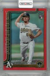2025 Topps Series 2 Grant Holman Red Rainbow Foilboard #634 RC ※角折れ・白かけあり【1/5(ファーストナンバー)】 Athletics