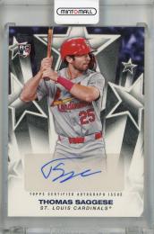2025 Topps Series 1 Thomas Saggese Baseball Stars Autographs #BSA-SAG RC St. Louis Cardinals
