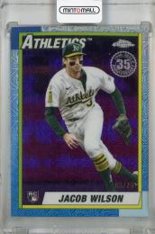 2025 Topps Update Series Jacob Wilson 1990 Topps Baseball Chrome Purple Mojo #U90C-67 RC【01/75(ファーストナンバー)】 Athletics