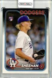 2024 Topps Update Emmet Sheehan Golden Mirror Image Variations Los Angeles Dodgers