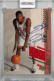 2000-01 Upper Deck Game Jerseys Jamal Crawford #AJC Auto ※裏面白かけあり Chicago Bulls