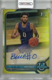 2021-22 Topps Bowman University Boo Buie Chrome Prospect Autographs Yellow Refractor #BCPA-BBU 1st【33/75】