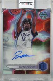 2023-24 Topps Bowman Best University Sean Stewart Best of 2023 Autographs Refractors #B23-SS 【013/125】 Duke