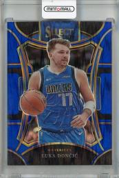 2023-24 Panini Select Luka Doncic Mezzanine Level Flash Blue Prizms #350 【48/99】 Dallas Mavericks