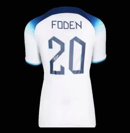 Phil Foden Back Signed England 2022-23 Home Shirt Deluxe Packaging