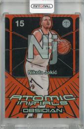 2024-25 Panini Obsidian Nikola Jokic Electric Etch Orange Flood #9【34/99】 Denver Nuggets