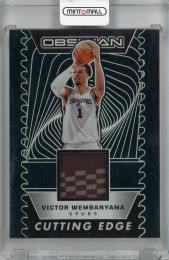2024-25 Panini Obsidian Victor Wembanyama Cutting Edge Memorabilia #1 【027/249】 San Antonio Spurs