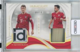 2018-19 Panini Immaculate Collection Mats Hummels/Thomas Muller Cleat Combos Gold【6/10】 FC BAYERN MUNICH