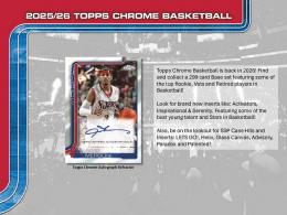 ◆予約◆NBA 2025-26 TOPPS CHROME MEGA BOX