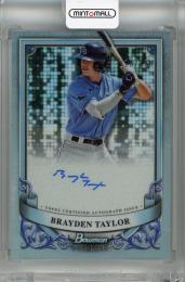 2024 Topps Bowman Sterling Brayden Taylor Prospect Autographs Refractor #PA-BT【116/150】 Tampa Bay Rays