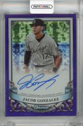 2024 Topps Bowman Sterling Jacob Gonzalez Prospect Autographs Purple #PA-JG ※初期傷あり【077/120】 Chicago White Sox