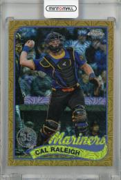 2024 Topps Update Series Cal Raleigh 1989 Topps Baseball Chrome Silver Packs Gold Mojo #T89CU-40 RC【21/50】 Seattle Mariners