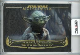 2020 Topps Star Wars Masterwork “Do. Or do not. There is no try.” The Wisdom of Yoda /Canvas Parallel/#WY-1【18/25】