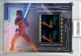 2017 Topps Star Wars Masterwork Luke Skywalker vs. Darth Vader Film Cel Relic/#FCR-19