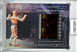 2017 Topps Star Wars Masterwork C-3PO & R2-D2 Arrive at Jabba's Palace Film Cel Relic/#FCR-22