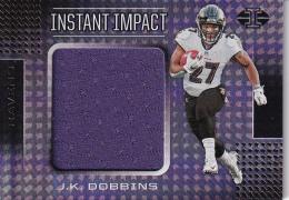 2020 Panini Illusions Football Baltimore Ravens J.K. Dobbins Instant Impact