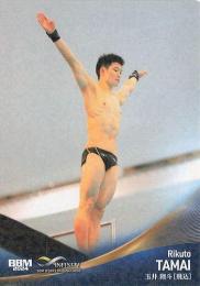 2024 BBM INFINITY #49 玉井陸斗(飛込) キラカード版レギュラーカード