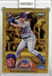 2023 Topps Chrome Gilded Collection Francisco Alvarez Base【94/99】 New York Mets