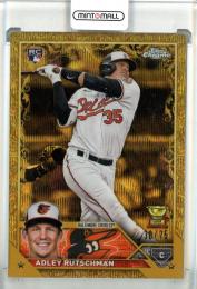 2023 Topps Chrome Gilded Collection Adley Rutschman Wave Gold Etch【30/75】 Baltimore Orioles