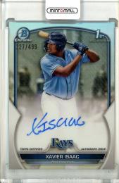 2023 Bowman Xavier Isaac Chrome Prospect Autographs Refractors【227/499】 Tampa Bay Rays