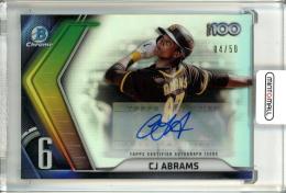 2022 Bowman CJ Abrams Bowman Scouts Top 100 Autographs【04/50】 San Diego Padres