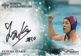 BBM 2019 INFINITY 水球 稲場悠介 直筆サインカード横版 44/75